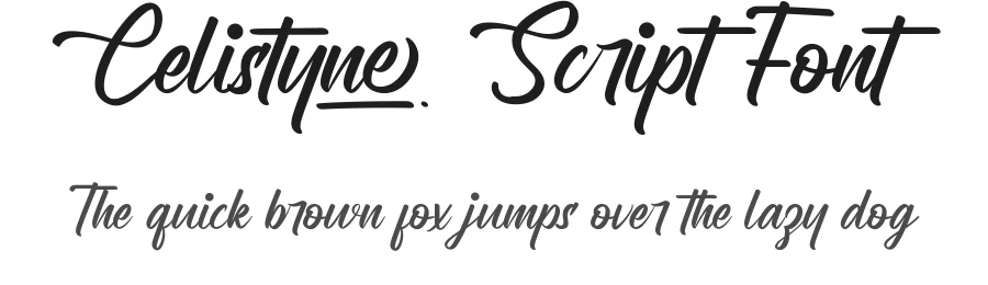 Celistyne Script Font by CalligraphyFonts.net — Script Handwritten Font