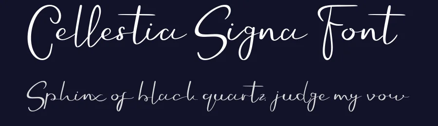 Cellestia Signa Font by Creatifontstudios — Script Handwritten Font — thumbnail 2