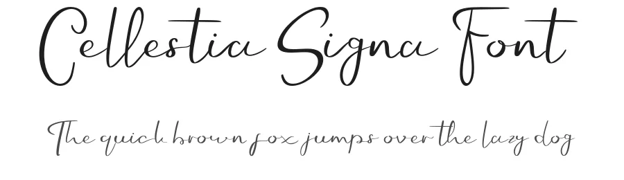 Cellestia Signa Font by Creatifontstudios — Script Handwritten Font