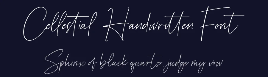 Cellestial Handwritten Font by fikryal — Script Handwritten Font — thumbnail 2