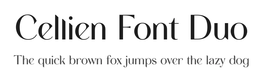 Cellien Font Duo by lemonthe — Sans Serif Font