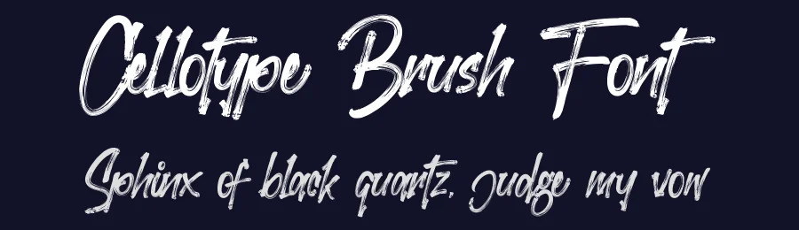 Cellotype Brush Font by Opand — Script Handwritten Font — thumbnail 2