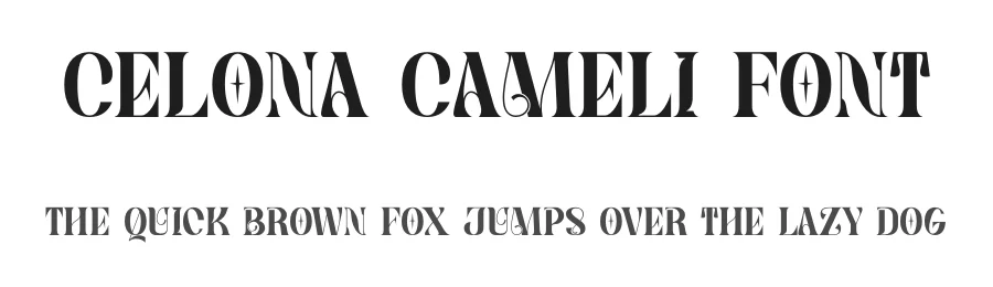 Celona Cameli Font by SlideShoot — Serif Font