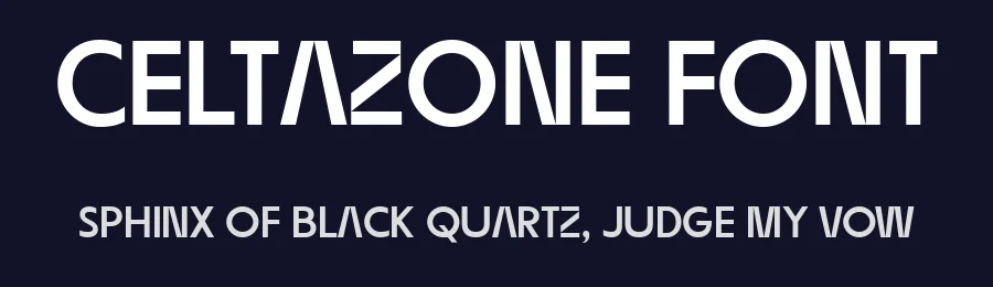 Celtazone Font by Drizy — Sans Serif Font — thumbnail 2