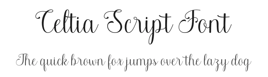 Celtia Script Font by stripesstudio — Script Handwritten Font