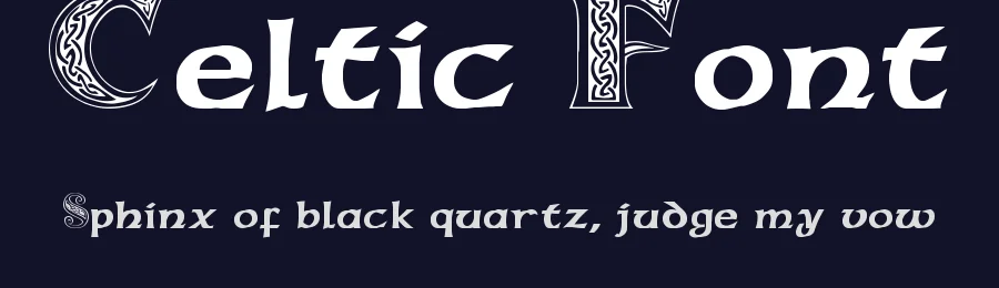 Celtic Font by Igor Grovich — Display Font — thumbnail 2