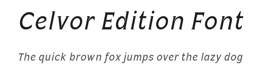 Celvor Edition Font by roomspace creative lab — Serif Font