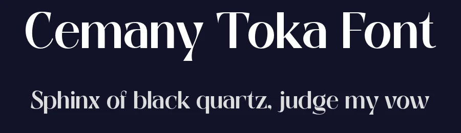 Cemany Toka Font by Gian Studio — Sans Serif Font — thumbnail 2