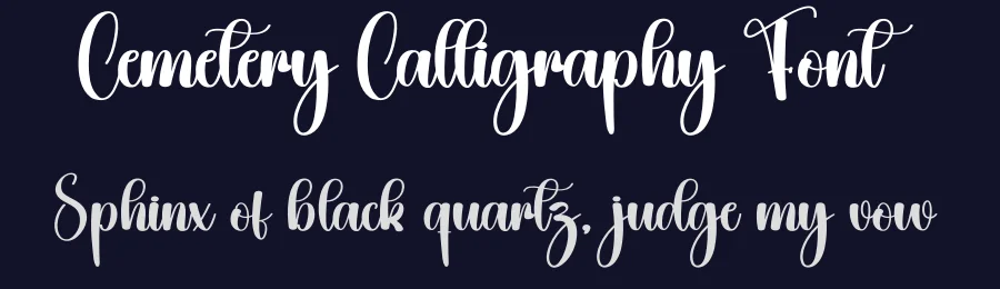 Cemetery Calligraphy Font by creativeletter — Script Handwritten Font — thumbnail 2
