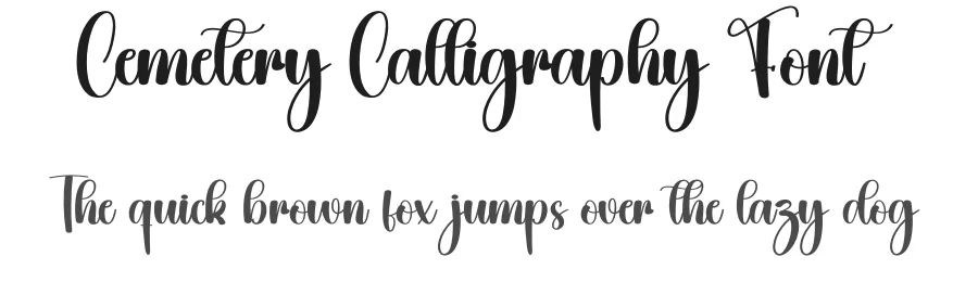 Cemetery Calligraphy Font by creativeletter — Script Handwritten Font