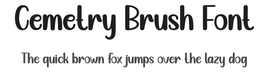 Cemetry Brush Font by andikastudio — Display Font