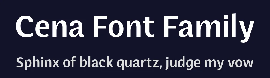 Cena Font Family by SevenType — Sans Serif Font — thumbnail 2