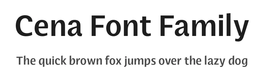 Cena Font Family by SevenType — Sans Serif Font