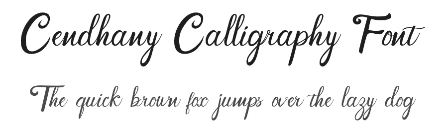Cendhany Calligraphy Font by javatype studio — Script Handwritten Font