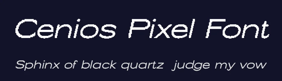 Cenios Pixel Font by craftsupplyco — Display Font — thumbnail 2