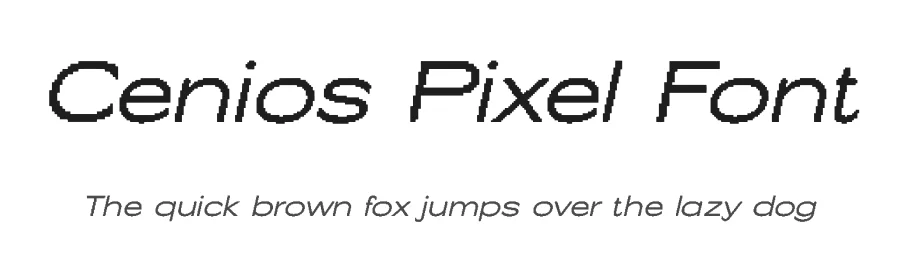 Cenios Pixel Font by craftsupplyco — Display Font