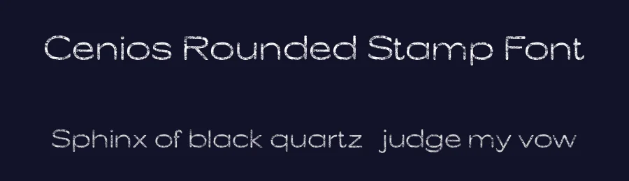 Cenios Rounded Stamp Font by craftsupplyco — Sans Serif Font — thumbnail 2