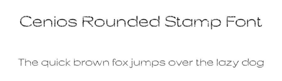 Cenios Rounded Stamp Font by craftsupplyco — Sans Serif Font