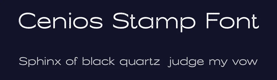 Cenios Stamp Font by craftsupplyco — Sans Serif Font — thumbnail 2