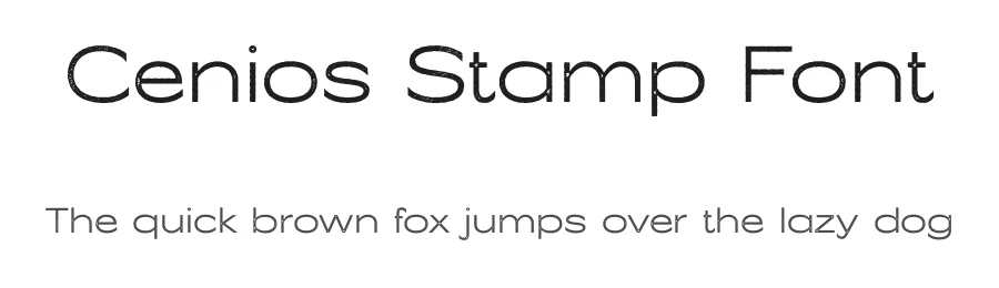 Cenios Stamp Font by craftsupplyco β Sans Serif Font