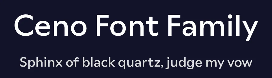 Ceno Font Family by Sociotype Foundry — Sans Serif Font — thumbnail 2