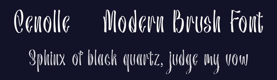 Cenolle – Modern Brush Font by Type Class Heroes — Script Handwritten Font — thumbnail 2