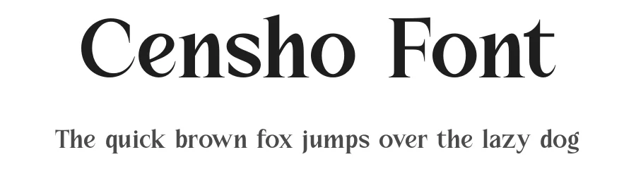 Censho Font by MaikoHatta — Serif Font