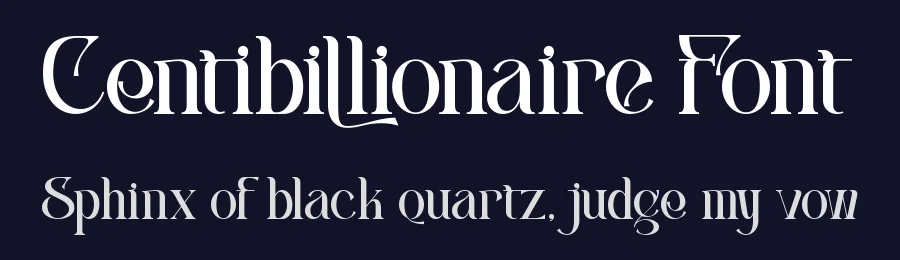 Centibillionaire Font by Thomas Aradea — Serif Font — thumbnail 2