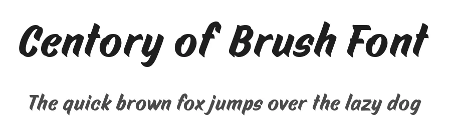 Centory of Brush Font by alit design — Script Handwritten Font