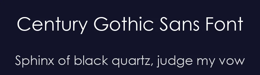 Century Gothic Sans Font by Monotype , Sol Hess — Sans Serif Font — thumbnail 2