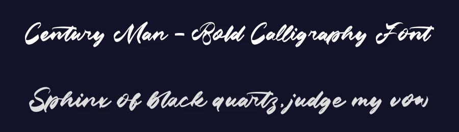 Century Man – Bold Calligraphy Font by letterenastudios — Script Handwritten Font — thumbnail 2