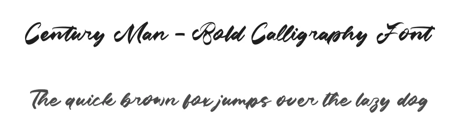 Century Man – Bold Calligraphy Font by letterenastudios — Script Handwritten Font