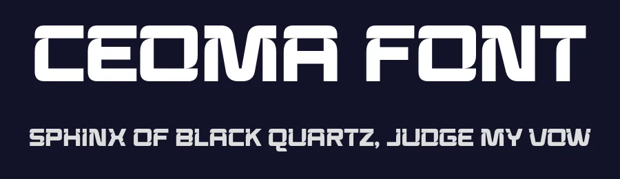 Ceoma Font by Drizy — Sans Serif Font — thumbnail 2