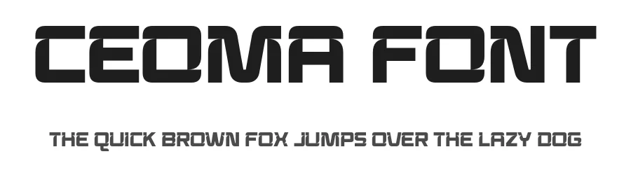 Ceoma Font by Drizy — Sans Serif Font