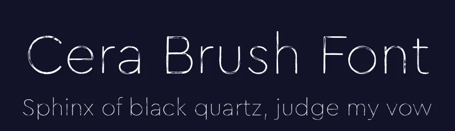 Cera Brush Font by Jakob Runge — Display Font — thumbnail 2