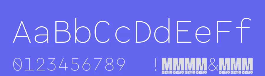 Cera Mono Font Family by Antonia Cornelius , Jakob Runge — Sans Serif Font — thumbnail 3
