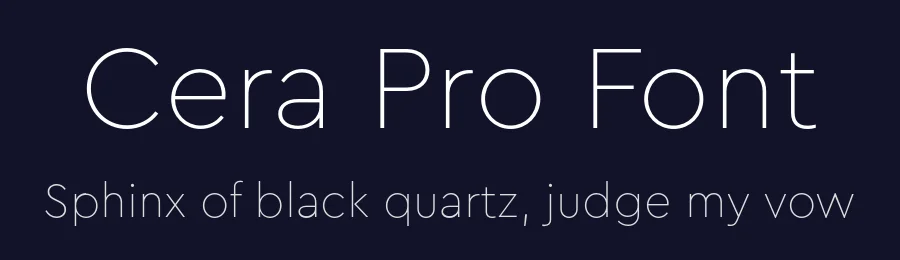 Cera Pro Font by TypeMates — Sans Serif Font — thumbnail 2