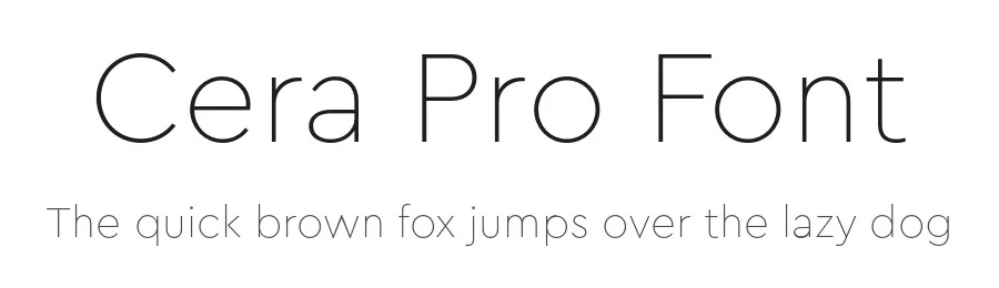 Cera Pro Font by TypeMates — Sans Serif Font