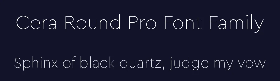 Cera Round Pro Font Family by Jakob Runge , Lisa Fischbach , TypeMates — Sans Serif Font — thumbnail 2