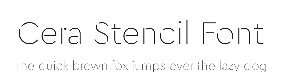 Cera Stencil Font by Jakob Runge — Display Font