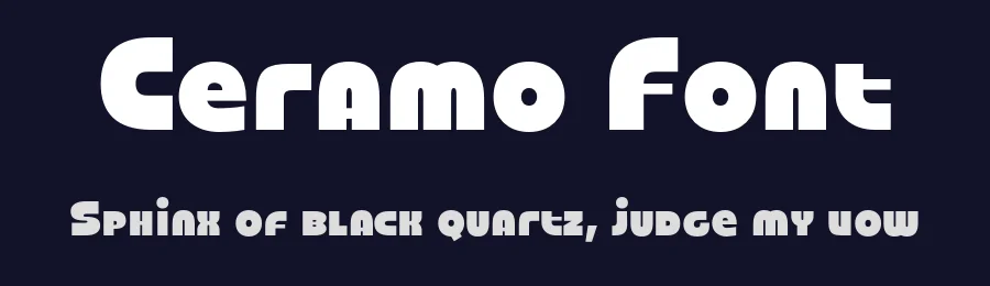 Ceramo Font by Drizy — Display Font — thumbnail 2
