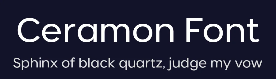 Ceramon Font by Zafara — Decorative Font — thumbnail 2