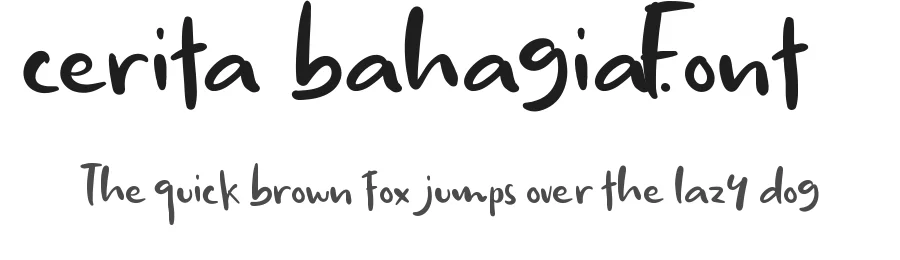 Cerita Bahagia Font by nihstudio — Display Font