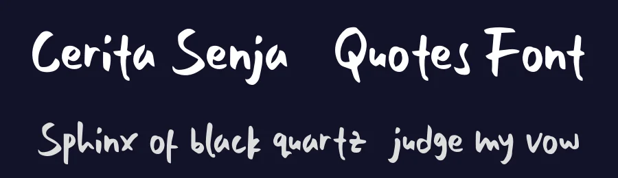Cerita Senja – Quotes Font by inspirasign — Display Font — thumbnail 2