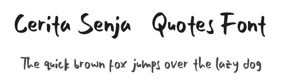 Cerita Senja โ Quotes Font by inspirasign โ Display Font