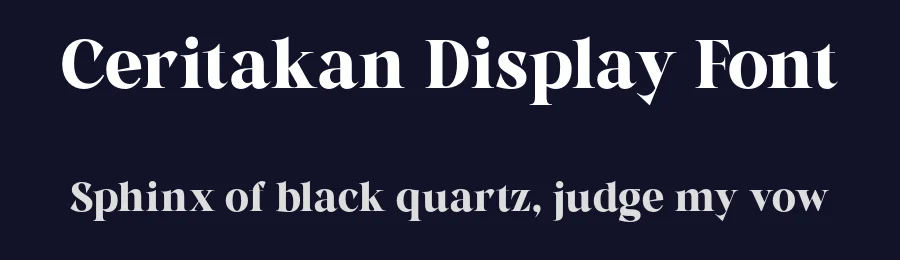 Ceritakan Display Font by Icreatype — Serif Font — thumbnail 2