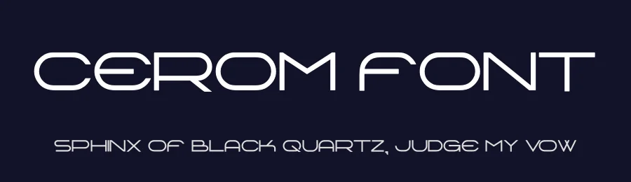 Cerom Font by hayoyuka8 — Display Font — thumbnail 2