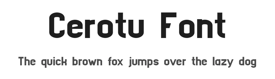Cerotu Font by Almairatype — Display Font