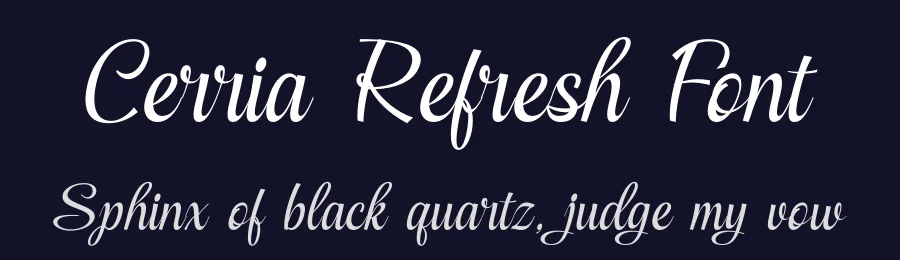 Cerria Refresh Font by timelesstype.co — Display Font — thumbnail 2