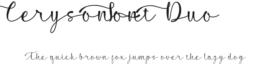Ceryson Font Duo by noahtype — Script Handwritten Font